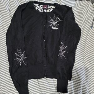 Spiderweb and Bat Cardigan